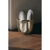 Fog Linen Wire Basket Round (M)