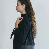 Fog Linen x Mii Thaii Leather Balty Bag Black