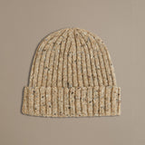 Rove Knitwear Unisex Donegal Beanie - Grey Fleck or Oat, was £42