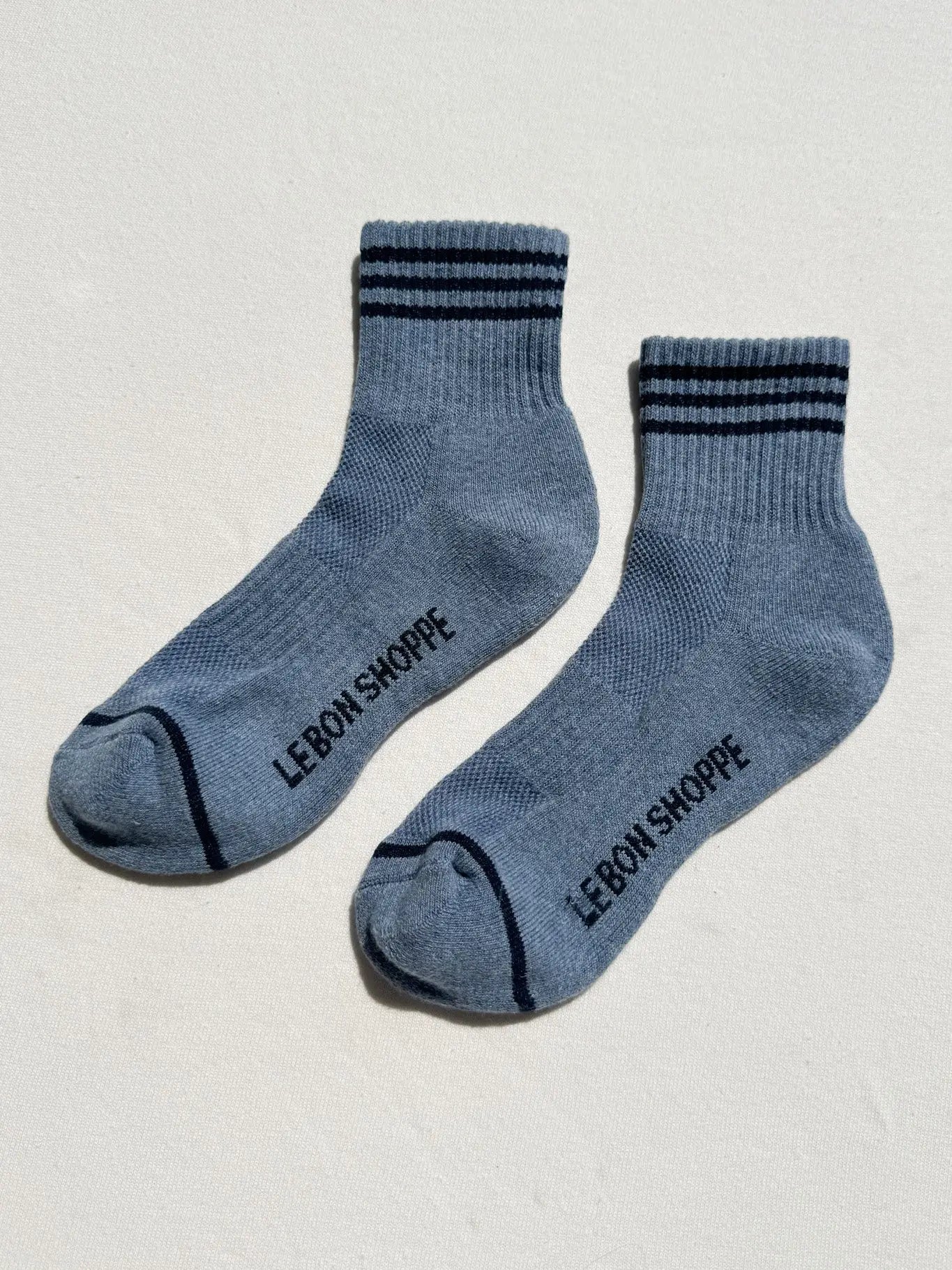 Le Bon Shoppe Girlfriend Socks Indigo - Tea and Kate
