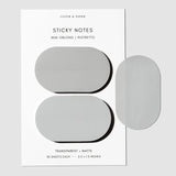 Cloth + Paper Mini Oblong Sticky Note Set Ristretto
