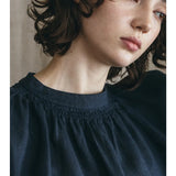 Fog Linen Venta Gather Top Ardoise