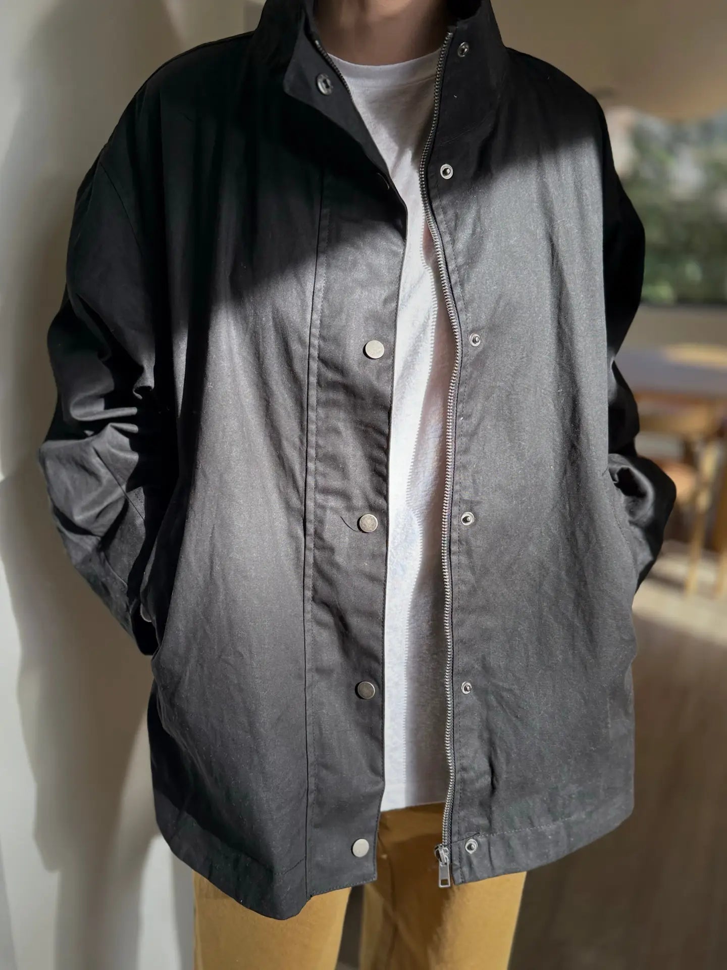 Le Bon Shoppe Blair Waxed Cotton Jacket - Tea and Kate