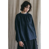 Fog Linen Venta Gather Top Ardoise