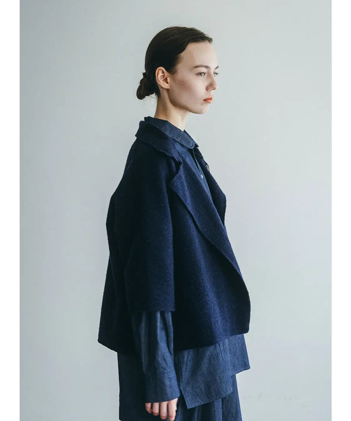 Fog Linen x Mii Thaii Kiran Jacket Navy - Tea and Kate