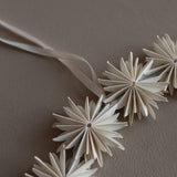 Swedish Paper Flake Wreath - White