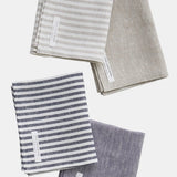 Fog Linen Large Chambray Towel - Blue was £48