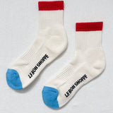 Le Bon Shoppe Colour Block Girlfriend sock Blue Red