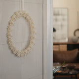 Swedish Paper Flake Wreath - White
