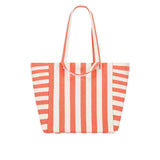 Rose in April Elisa Elisa Tote Bag Stripes Greige / Tomato