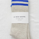 Le Bon Shoppe Extended Boyfriend Socks - Ice