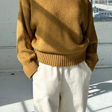 Le Bon Shoppe Zoe Cotton Sweater Mustard was £135