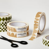 Kinshipped Large Paper Tape - Taupe Stripes