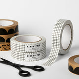 Kinshipped Large Paper Tape - Grid