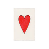 Scribble and Daub Heart Red card