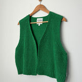 Le Bon Shoppe Granny Cotton Sweater Vest - Green Pepper