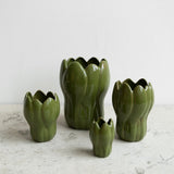 Fine little day Krokus Vase, Green WAS £90