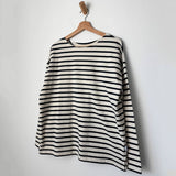 Le Bon Shoppe Marseille Boat Neck Top in Navy Stripe