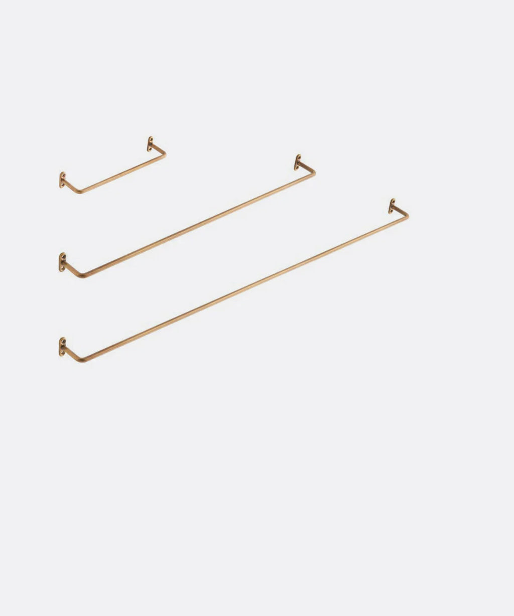 Fog Linen Brass Towel Rail, Medium - Tea and Kate