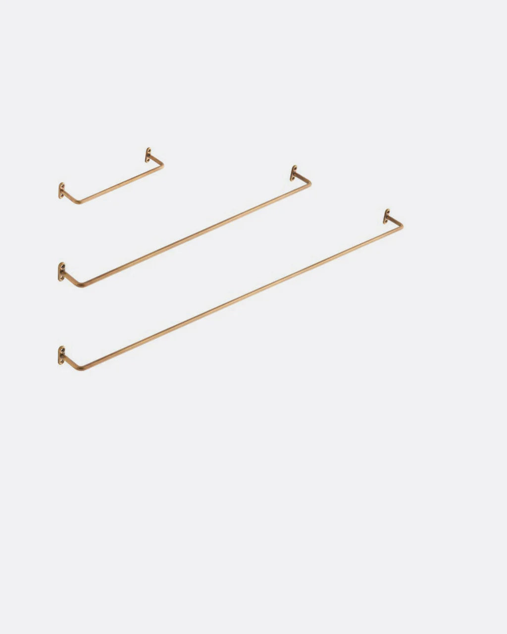 Fog Linen Brass Towel Rail, Medium - Tea and Kate