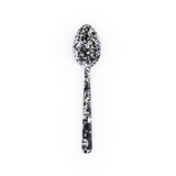 Splatter Large Slotted Spoon - Black