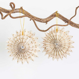 Afro Art Double Star Ornament, 2 pack White was £12