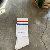 Le Bon Shoppe Extended Boyfriend Socks - Milk
