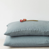 Linen Tales Linen Pillowcase, Blue Fog