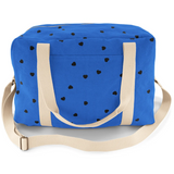 Rose & April Weekend Bag, Blue Hearts