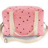 Rose & April Weekend Bag, Fraise Hearts