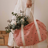 Rose & April Weekend Bag, Fraise Hearts