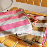 Rose & April Purse, Caramel Stripe