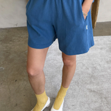 Le Bon Shoppe Flared Basketball Shorts - Ocean Blue was £58