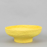 Afro Art Papier Mache Vase - Yellow Bowl, was £28