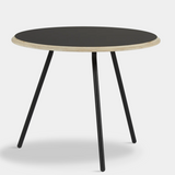 Woud Soround Coffee Table, 60cm, Black Top - Low, Mid & High