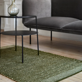 Woud Rombo Rug, Moss Green - Various Sizes