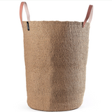 Mifuko Kiondo Floor Basket, Brown with Handles XL