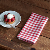 Fog Linen Kitchen Cloth Anne - Red/Beige Check was £14