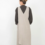 Fog Linen Over Dress Apron - Natural was £95