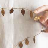 Fog Linen Brass Garland - Leaf