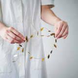 Fog Linen Brass Garland - Leaf