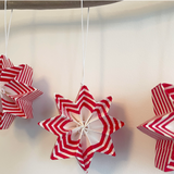 Folded Side Project Block Stripe Star - Red/White £7