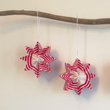 Folded Side Project Block Stripe Star - Red/White £7