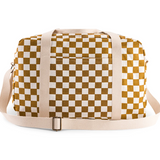 Rose & April Raphael Bag, Caramel Checkerboard