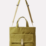 Ally Capellino 'Parker' Tote Cotton Canvas Bag - Light Olive