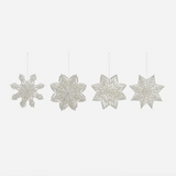 House Doctor Snowflake Ornaments - Set of 4 WAS £18