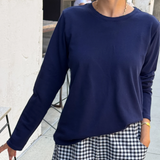 Le Bon Shoppe Everyday Long Sleeve Tee - Navy