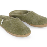 Egos Copenhagen Wool Slipper - Moss Green