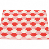 Pappelina Dana Coral Red / Piglet / Vanilla Rug - 70cm x 60cm