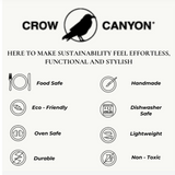 Crow Canyon Splatter Enamelware - Medium Spoon, Black